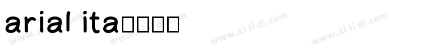 arial ita字体转换